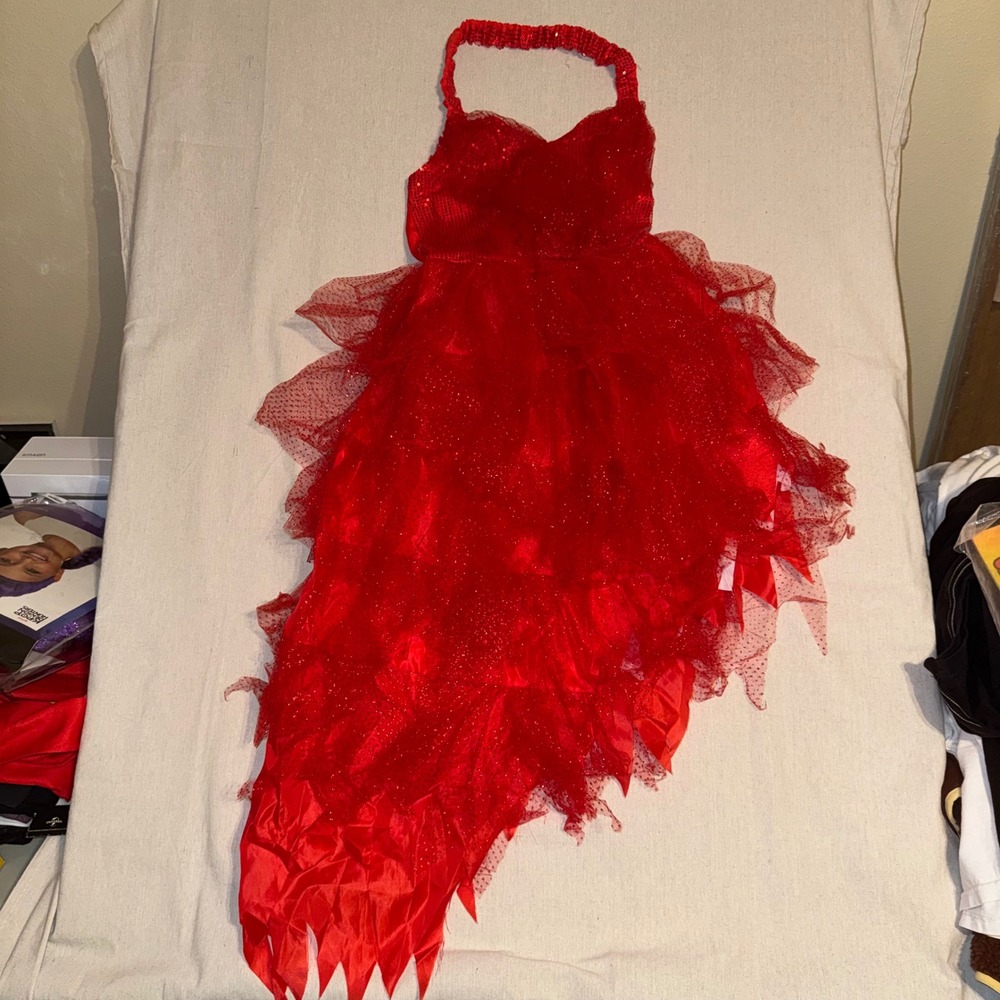 DC The Suicide Squad Harley Quinn Red Dress Costume Adult Small Cosplay